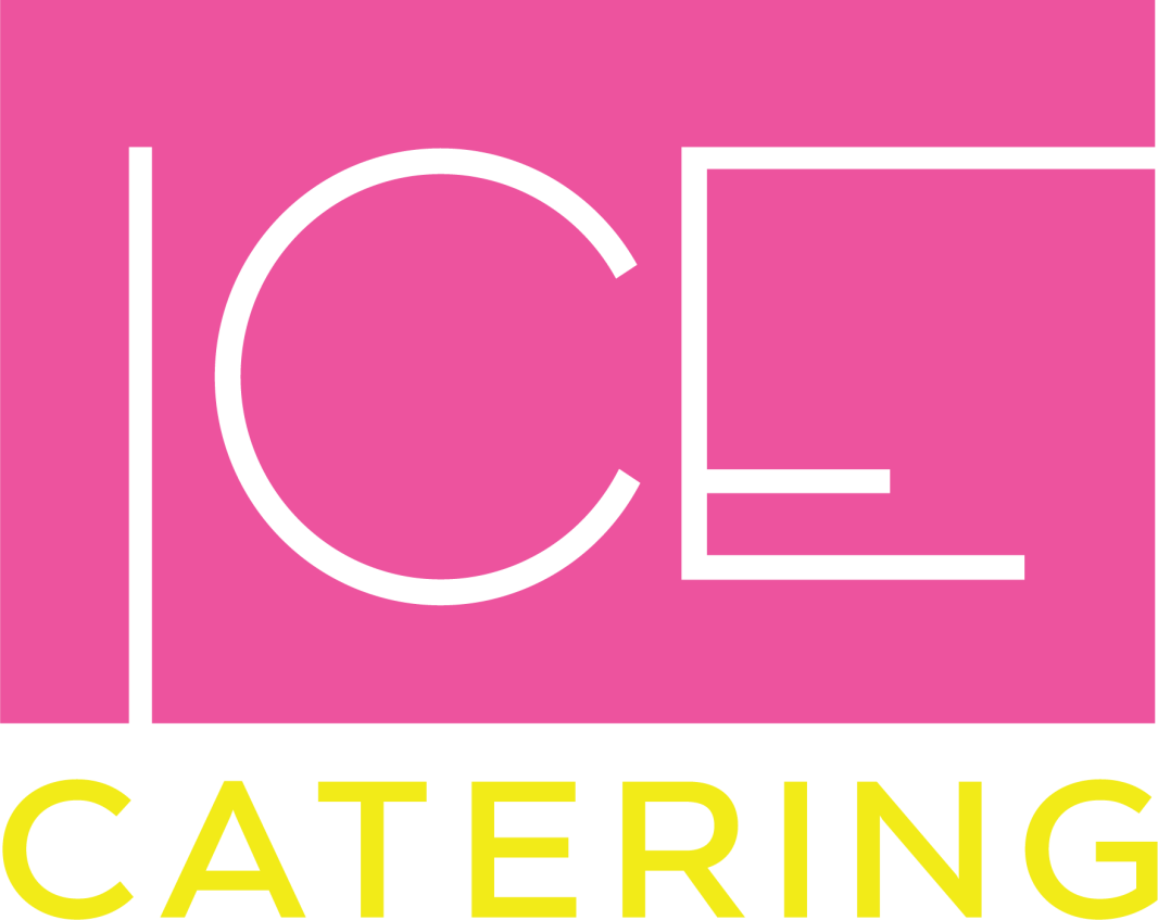 A pink and green background with the word " ice catering ".